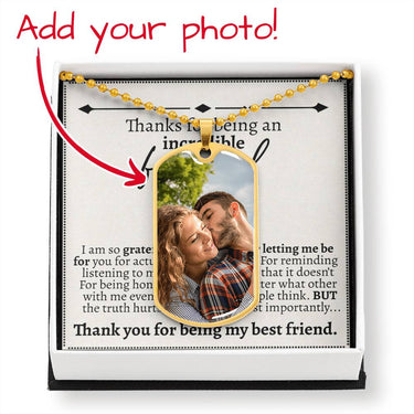 Best Friend Guy Morse Code Necklace - Love You This Much